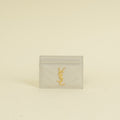 YSL Blanc Vintage Cassandre Matelasse Card Case