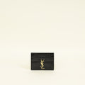 YSL Black Croco Embossed Cassandre Card Holder