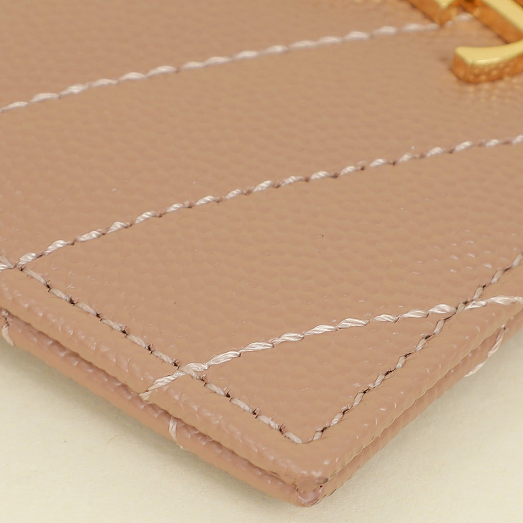 YSL Nude Cassandre Matelasse Card Holder