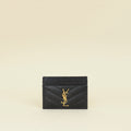 YSL Black Cassandre Matelasse Card Holder
