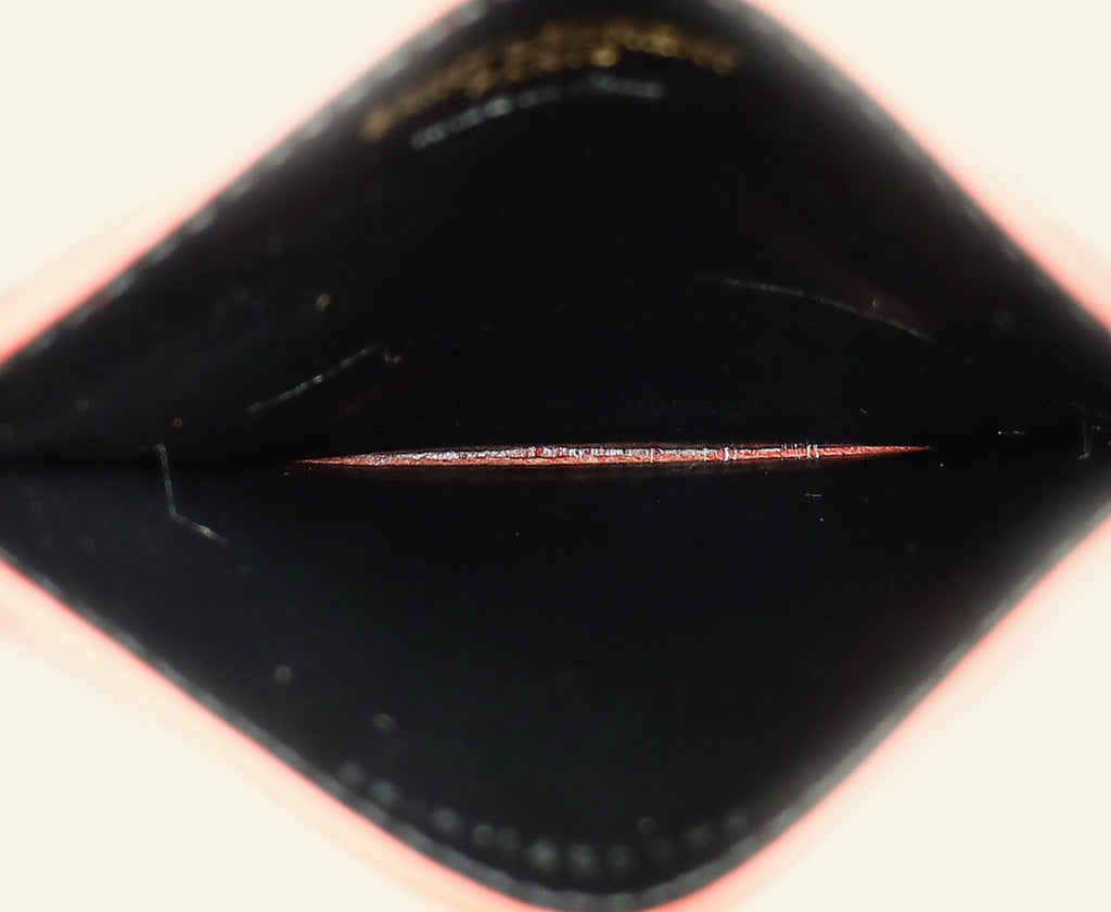 YSL Coral Red Cassandre Matelasse Card Case
