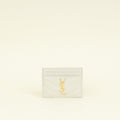 YSL Blanc Vintage Cassandre Matelasse Card Case