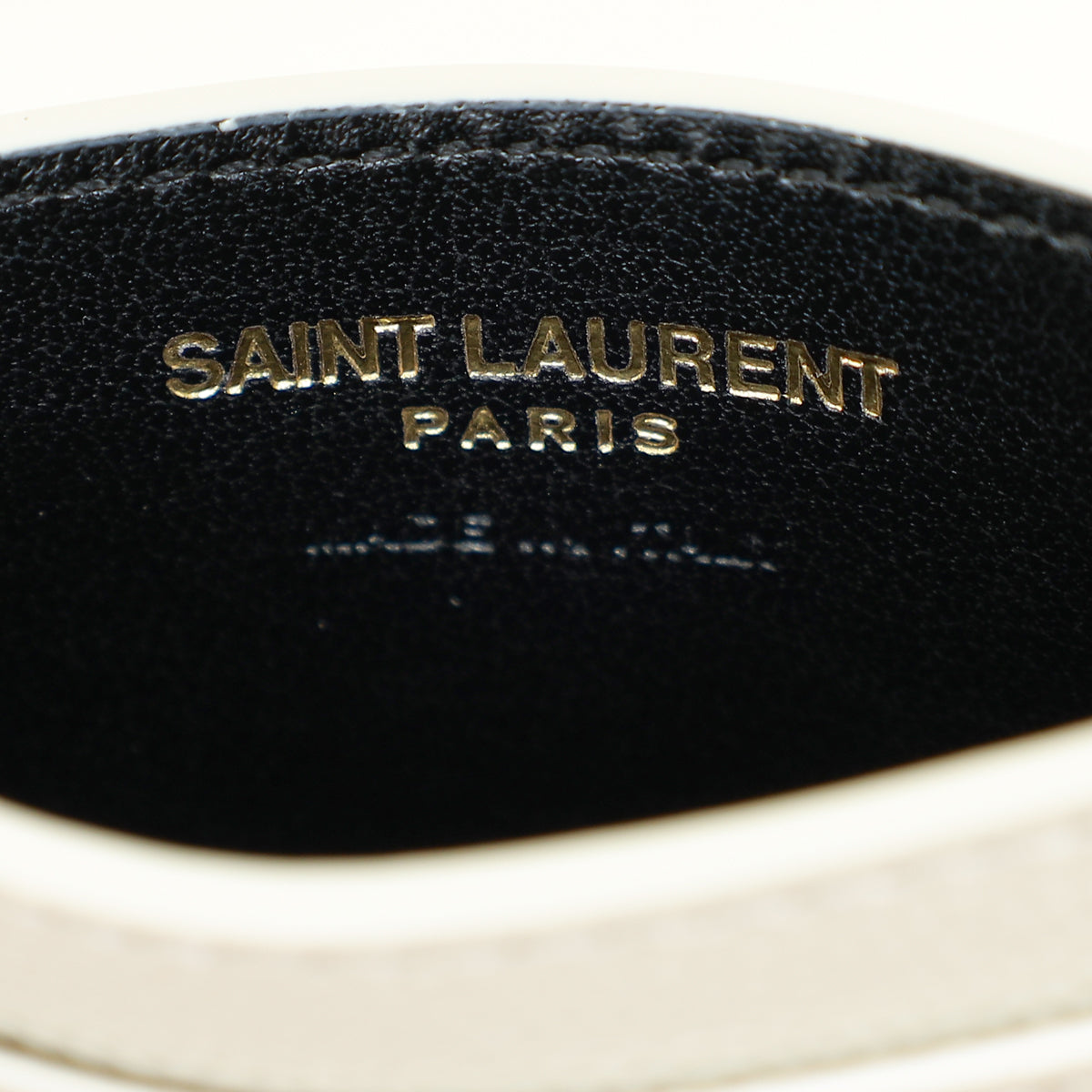 YSL Blanc Vintage Cassandre Matelasse Card Case