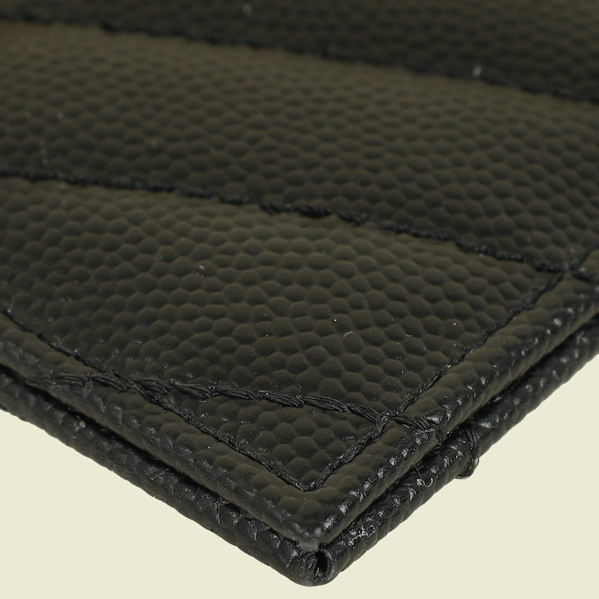 YSL Black Cassandre Matelasse Card Holder