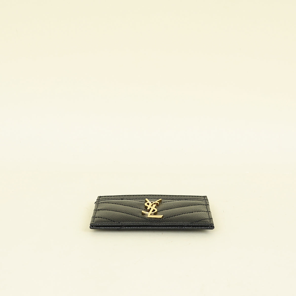 YSL Black Cassandre Matelasse Card Holder