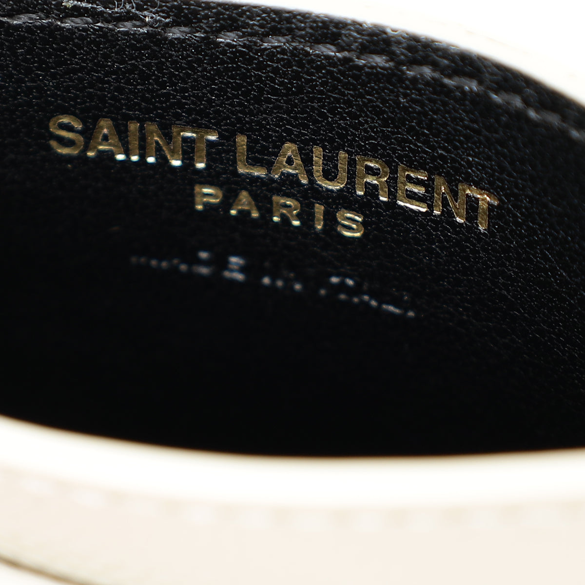 YSL Blanc Vintage Cassandre Matelasse Card Holder