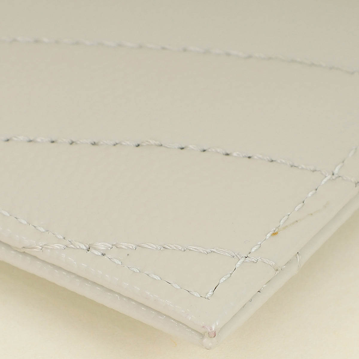 YSL Blanc Vintage Cassandre Matelasse Card Holder