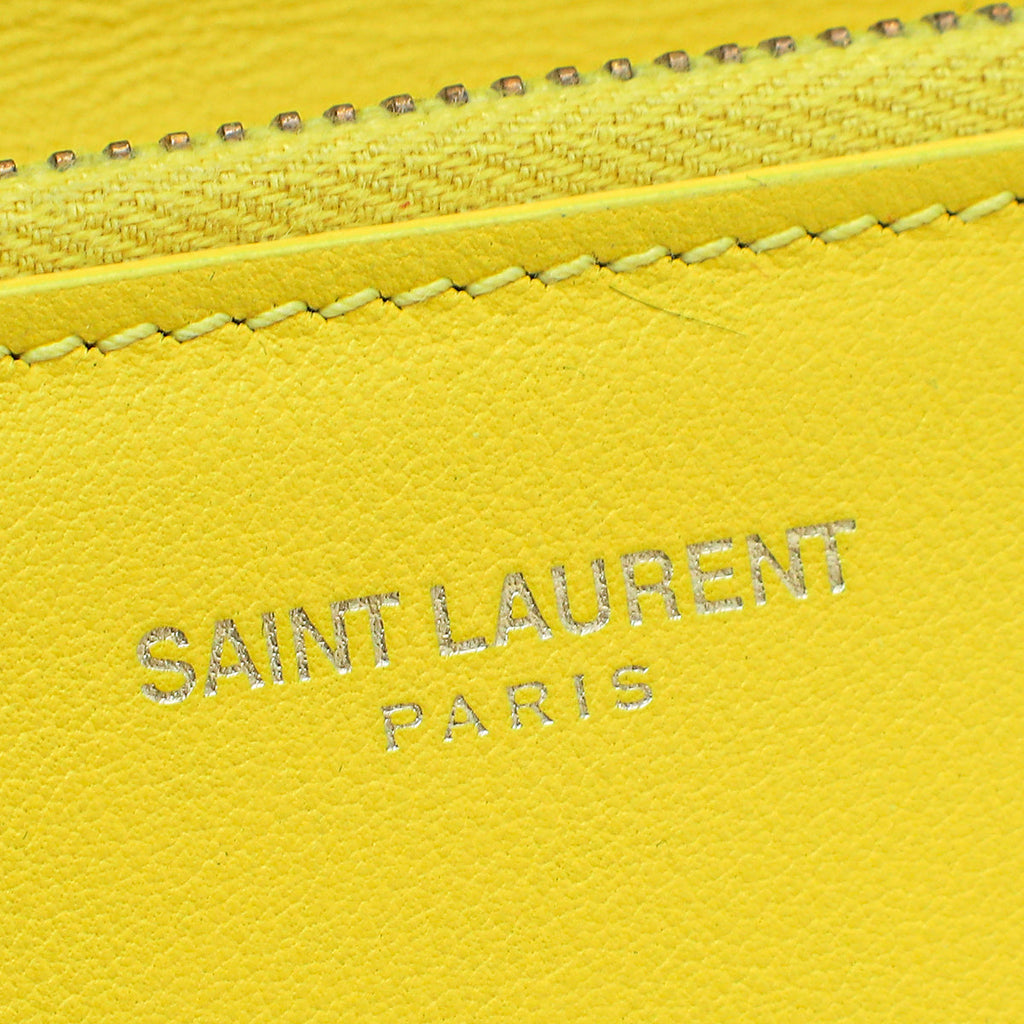 YSL Yellow Y Line Continental Wallet