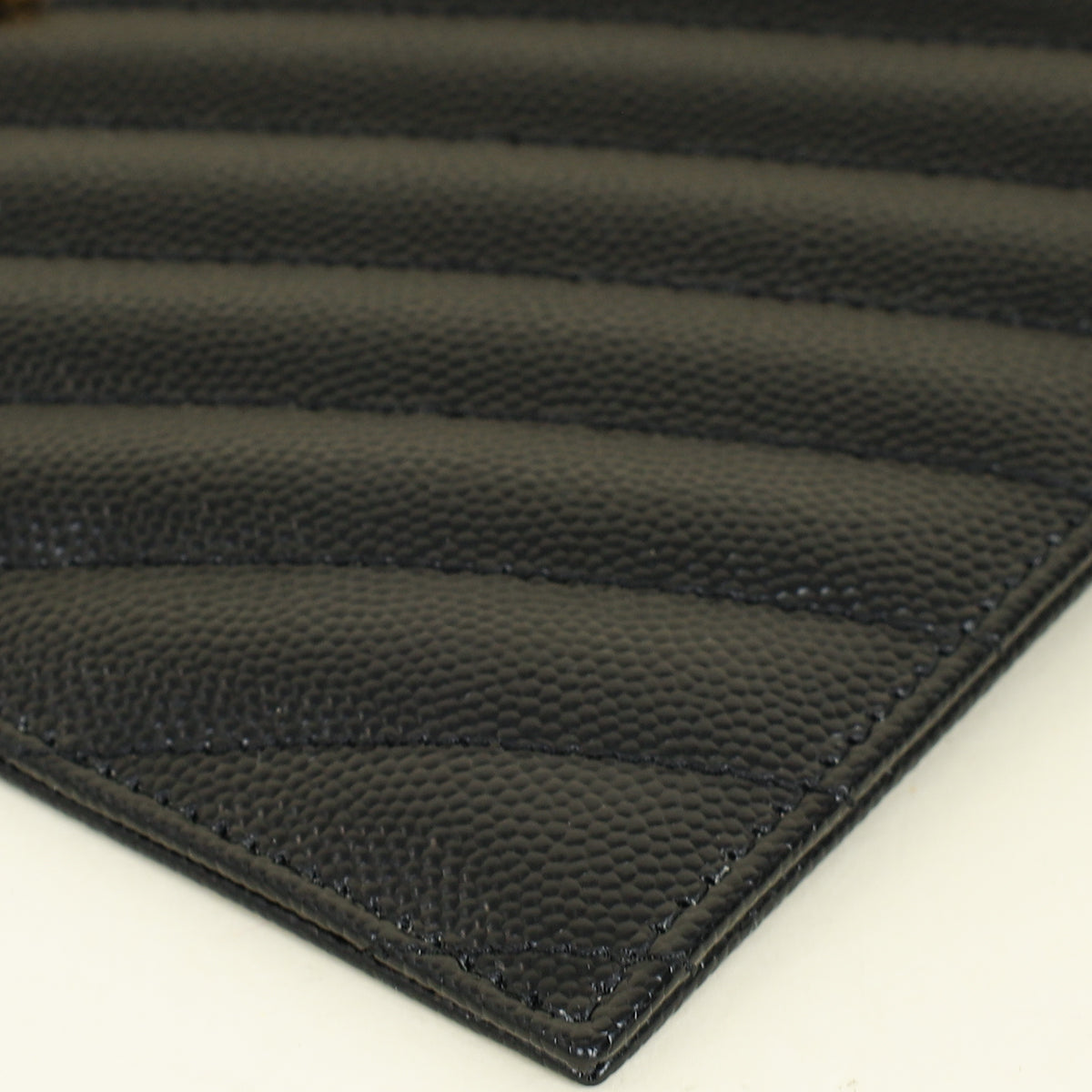 YSL Black Cassandre Matelasse Large Pouch
