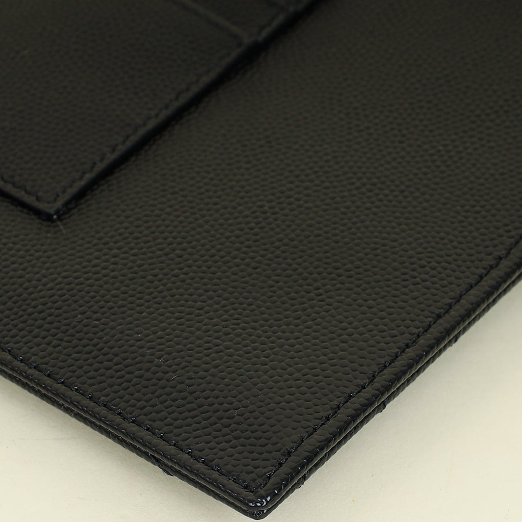 YSL Black Cassandre Matelasse Large Pouch