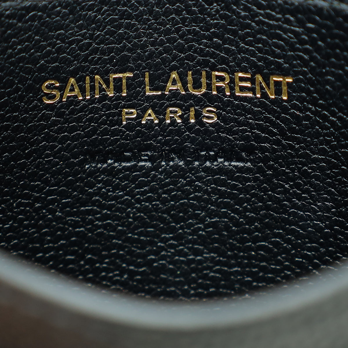 YSL Black Chevron Monogram Cassandre Card Case