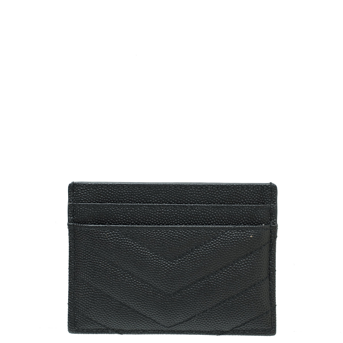 YSL Black Chevron Monogram Cassandre Card Case