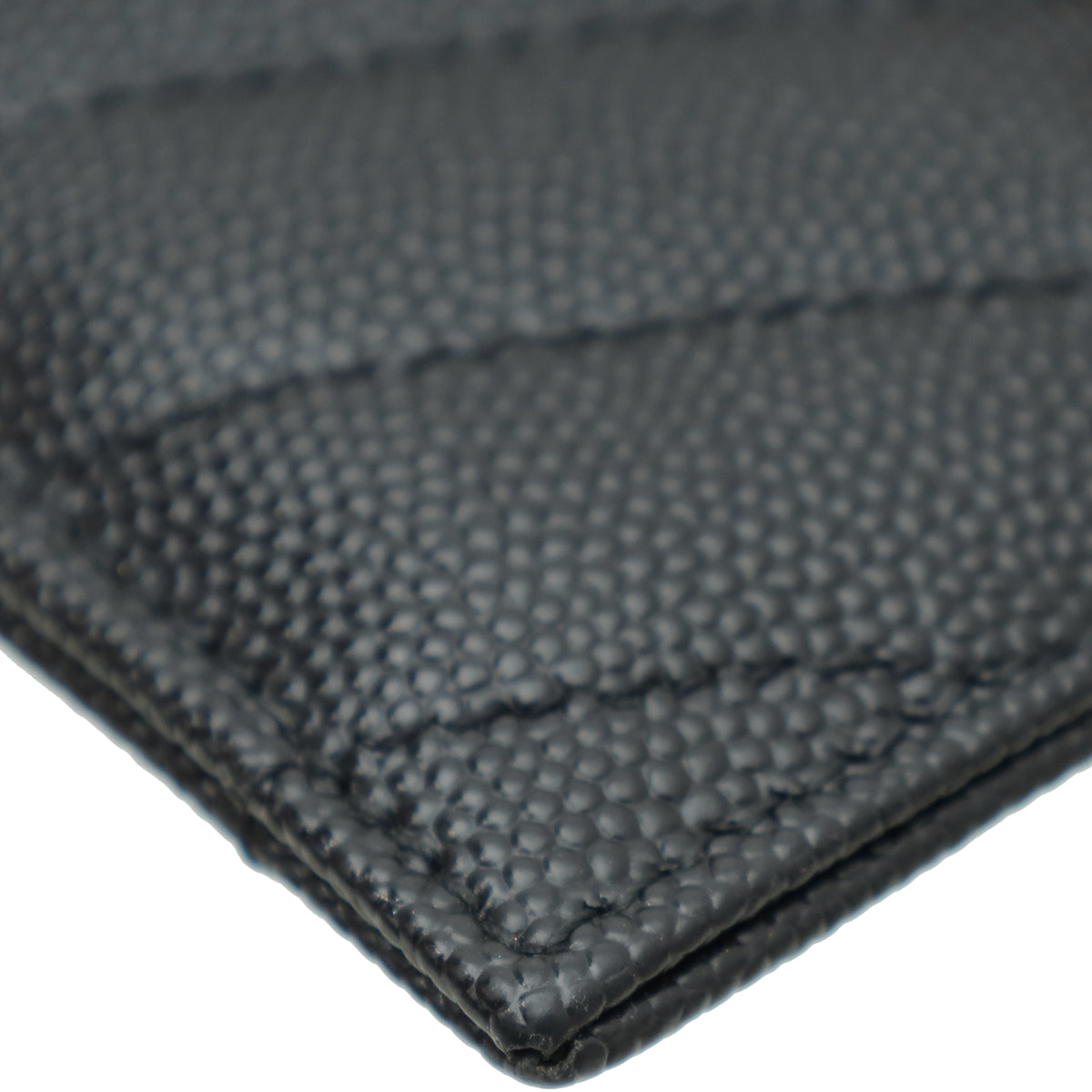 YSL Black Chevron Monogram Cassandre Card Case