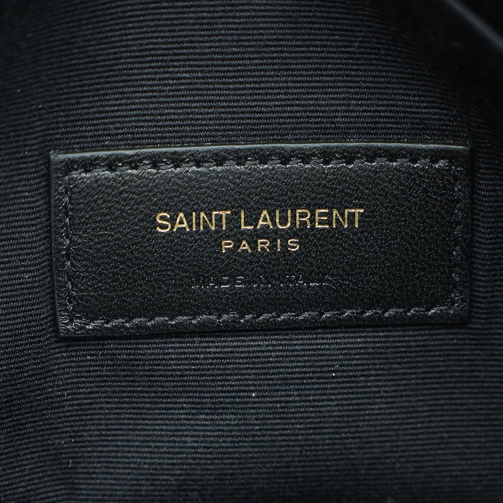 YSL Vintage Blanc Monogram Bill Pouch