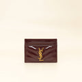 YSL Wine Red Cassandre Card Holder