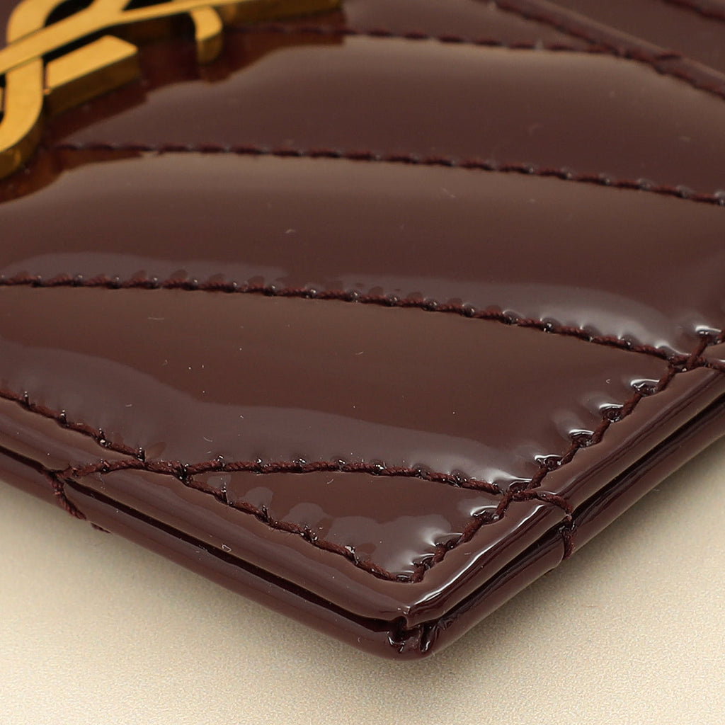 YSL Wine Red Cassandre Card Holder