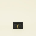 YSL Black Cassandre Matelasse Card Holder