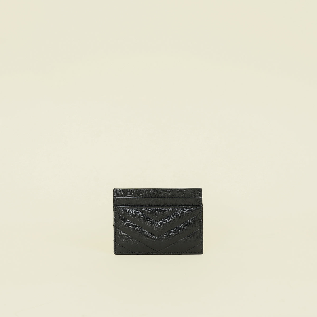YSL Black Cassandre Matelasse Card Holder