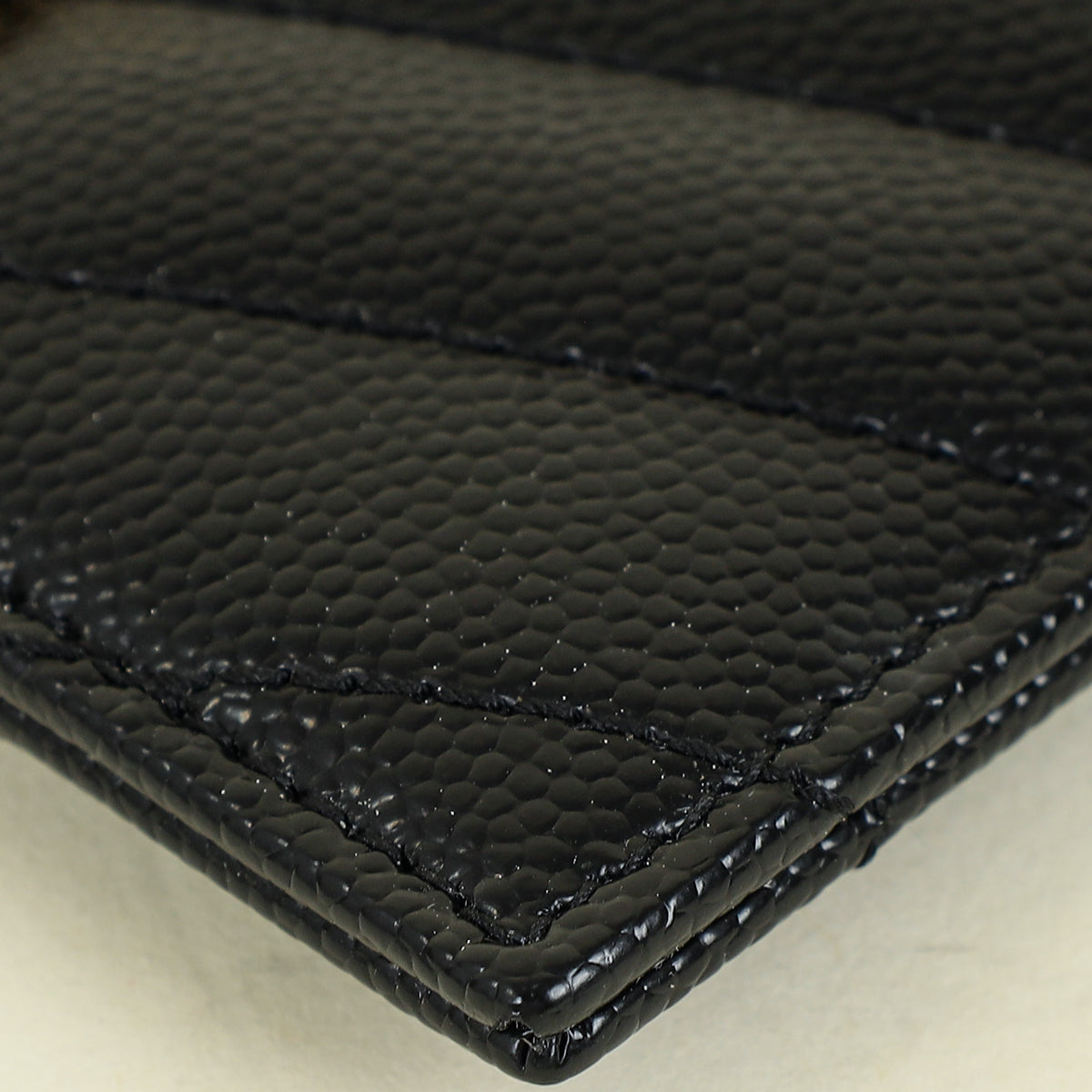 YSL Black Cassandre Matelasse Card Holder