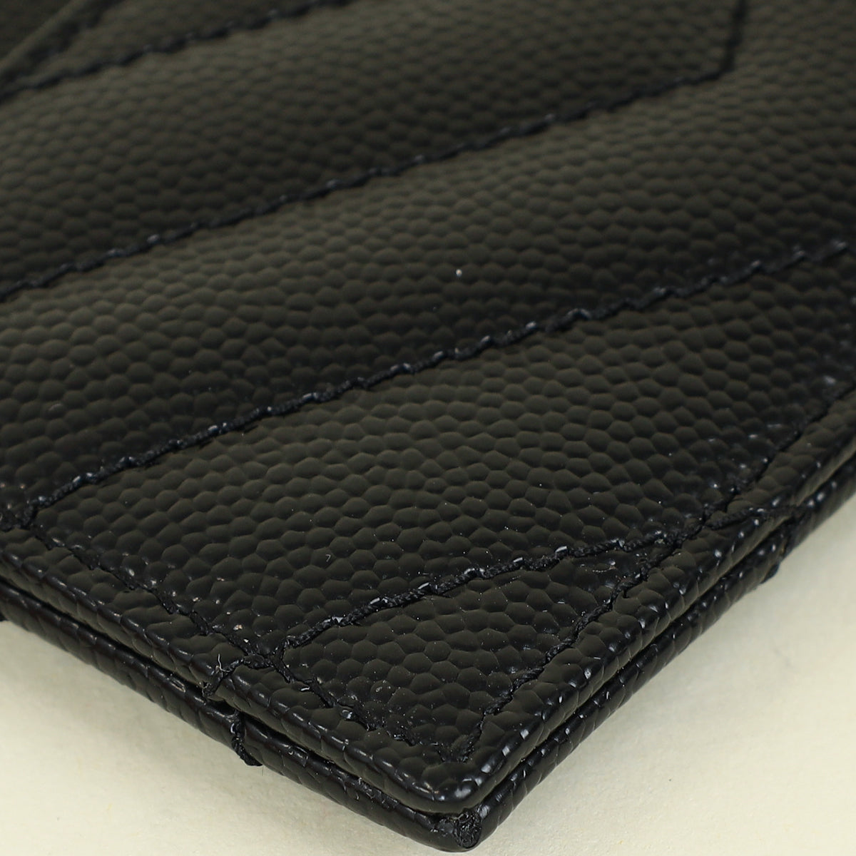 YSL Black Cassandre Matelasse Card Holder