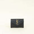YSL Black Cassandre Wallet