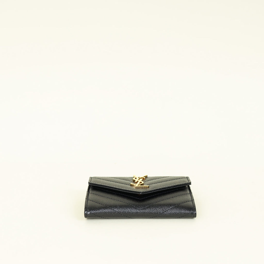 YSL Black Cassandre Wallet