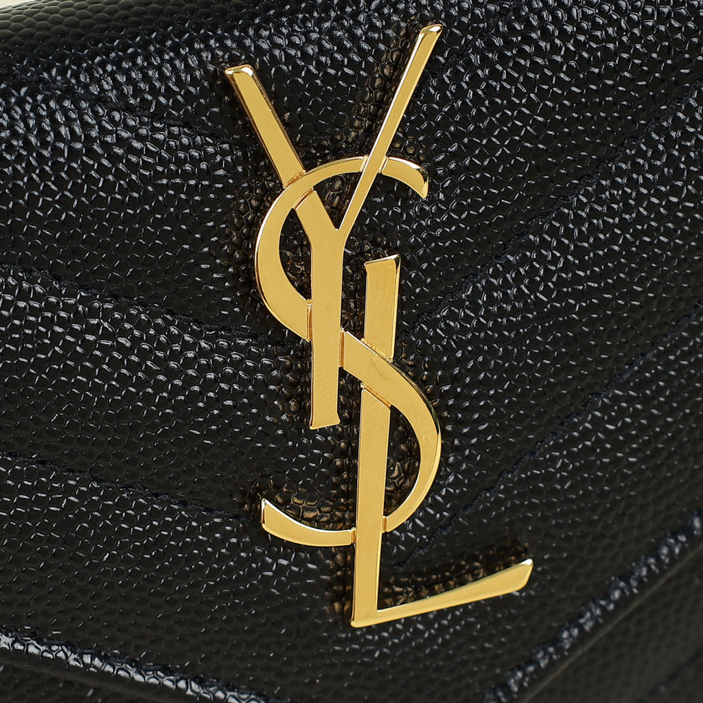 YSL Black Cassandre Wallet
