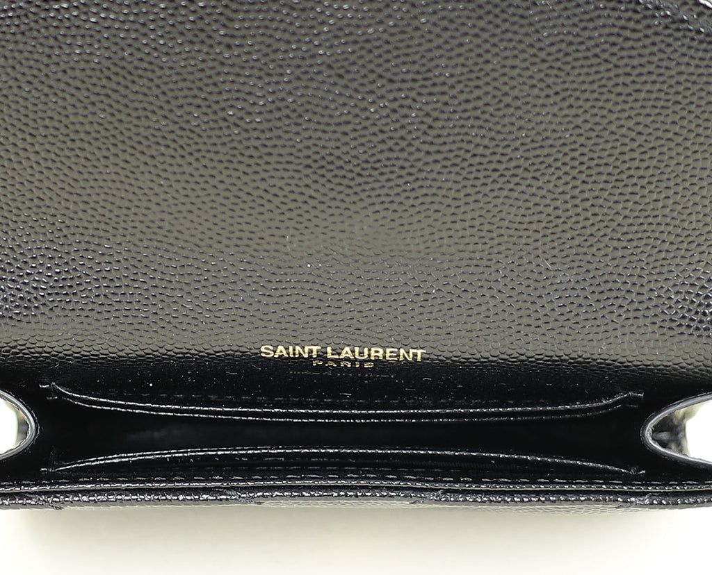 YSL Black Cassandre Wallet