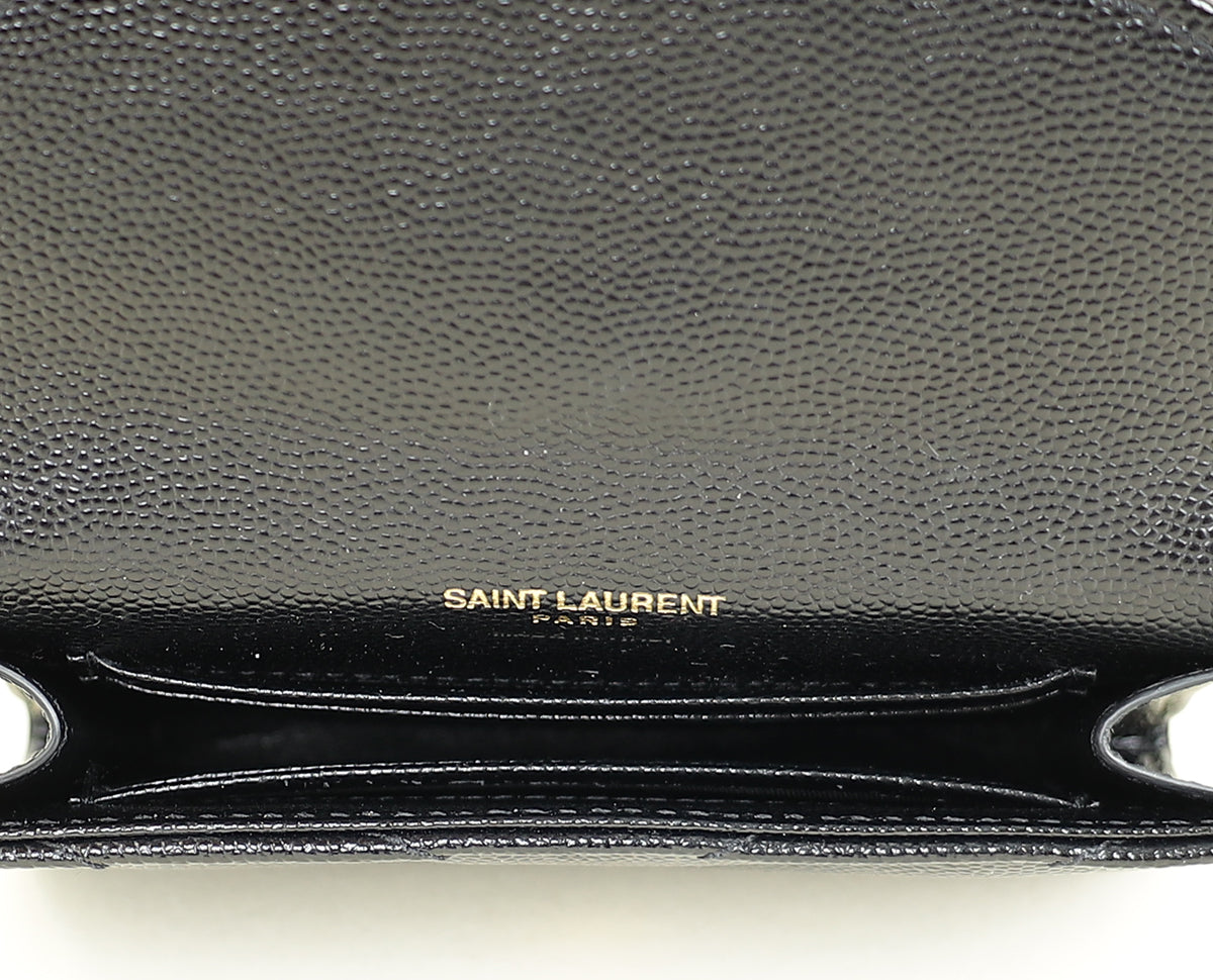 YSL Black Cassandre Wallet