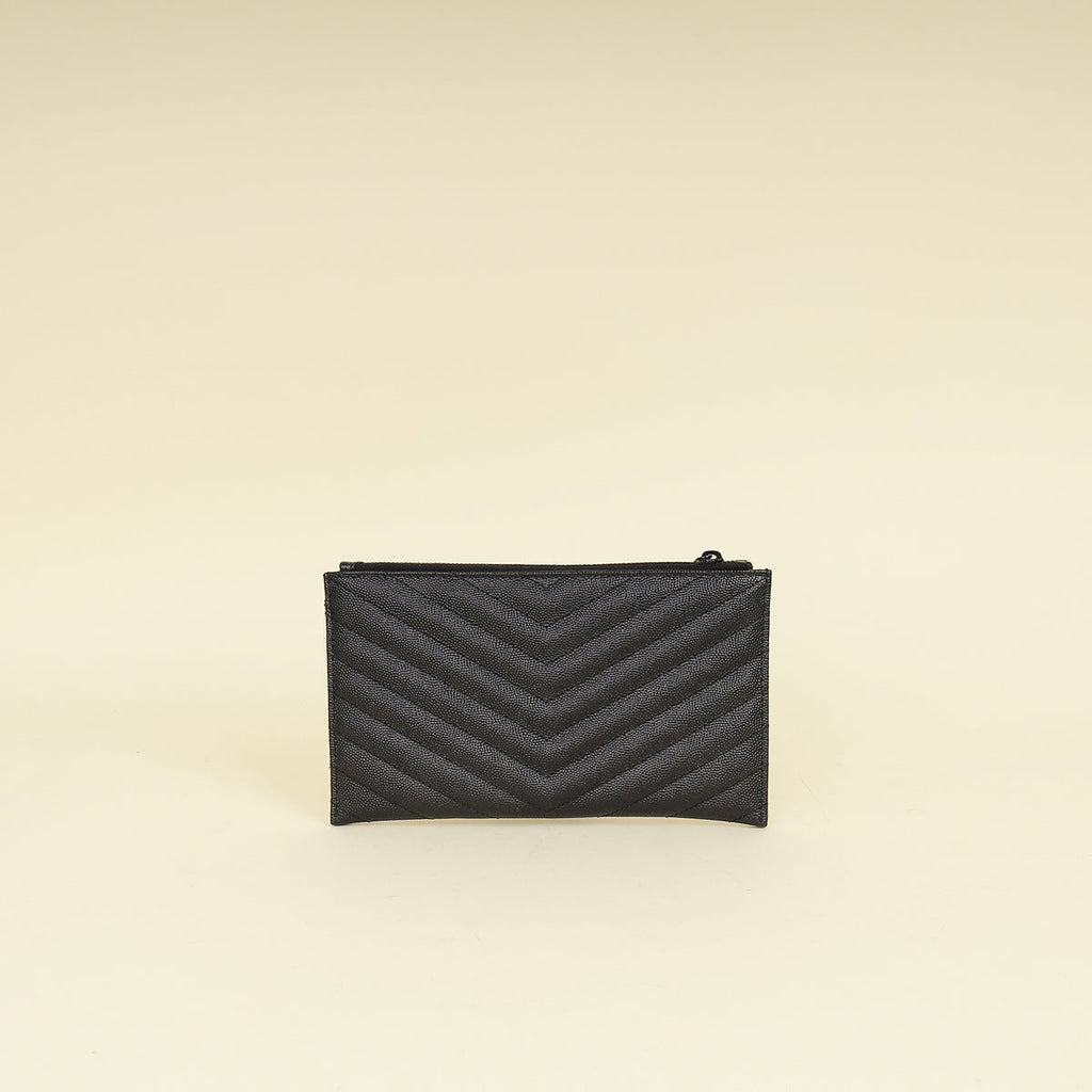 YSL Black Monogram Bill Pouch