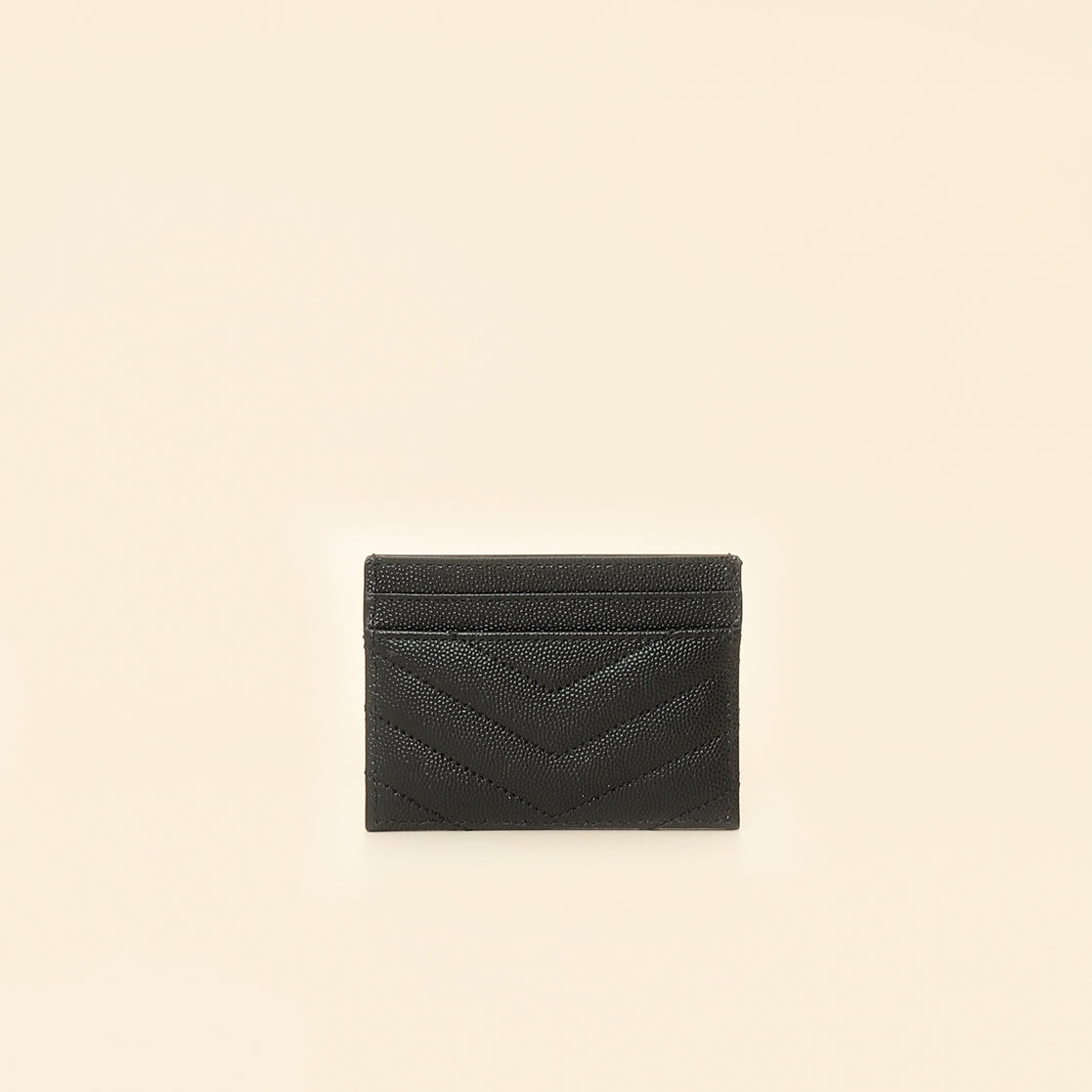 YSL Black Cassandre Matelasse Card Case