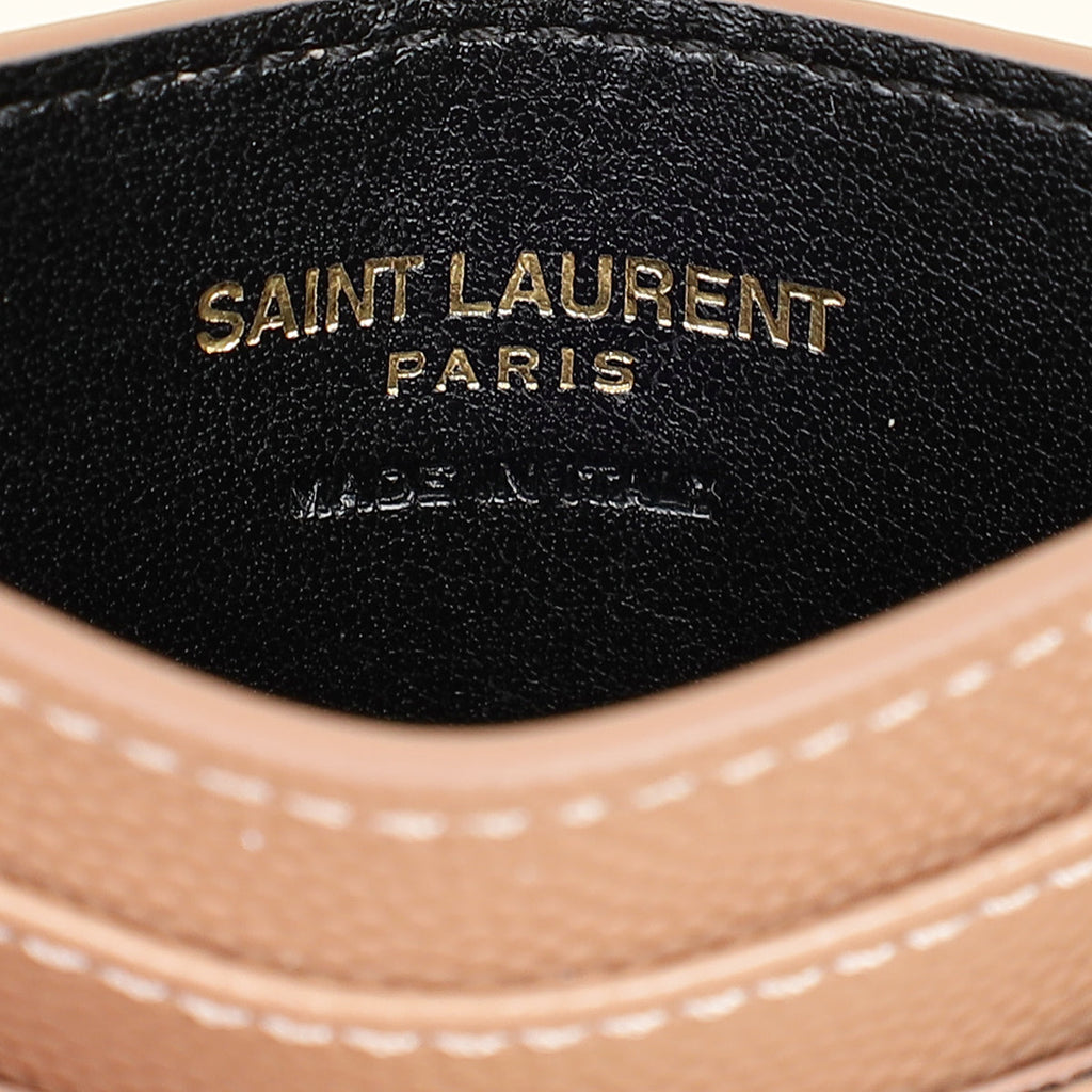 YSL Dust Rose Cassandre Matelasse Card Case