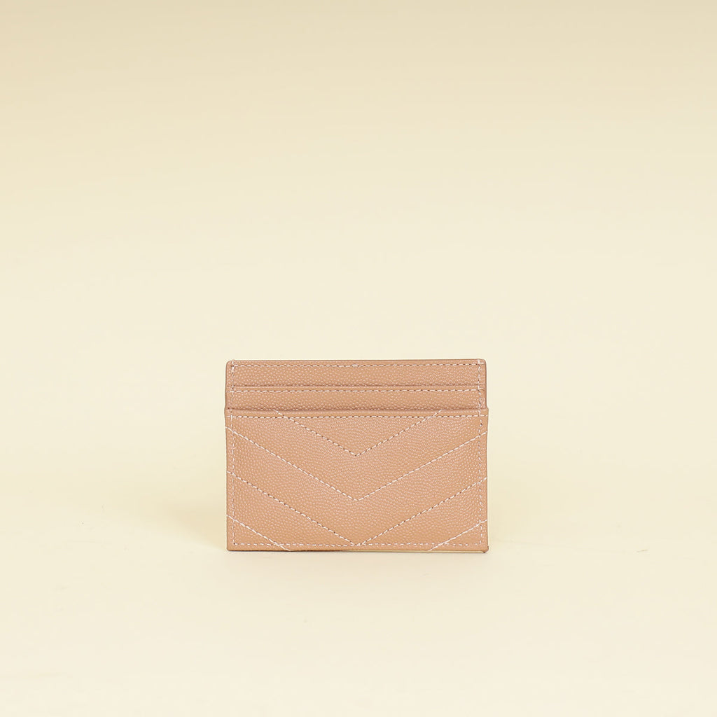 YSL Dust Rose Cassandre Matelasse Card Case