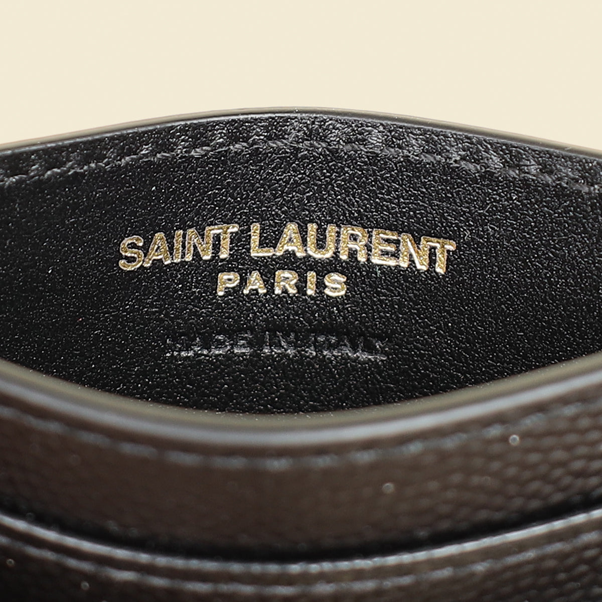 YSL Black Cassandre Matelasse Card Case