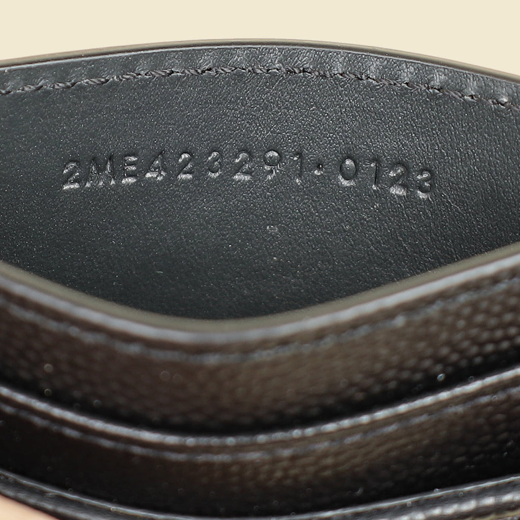 YSL Black Cassandre Matelasse Card Case