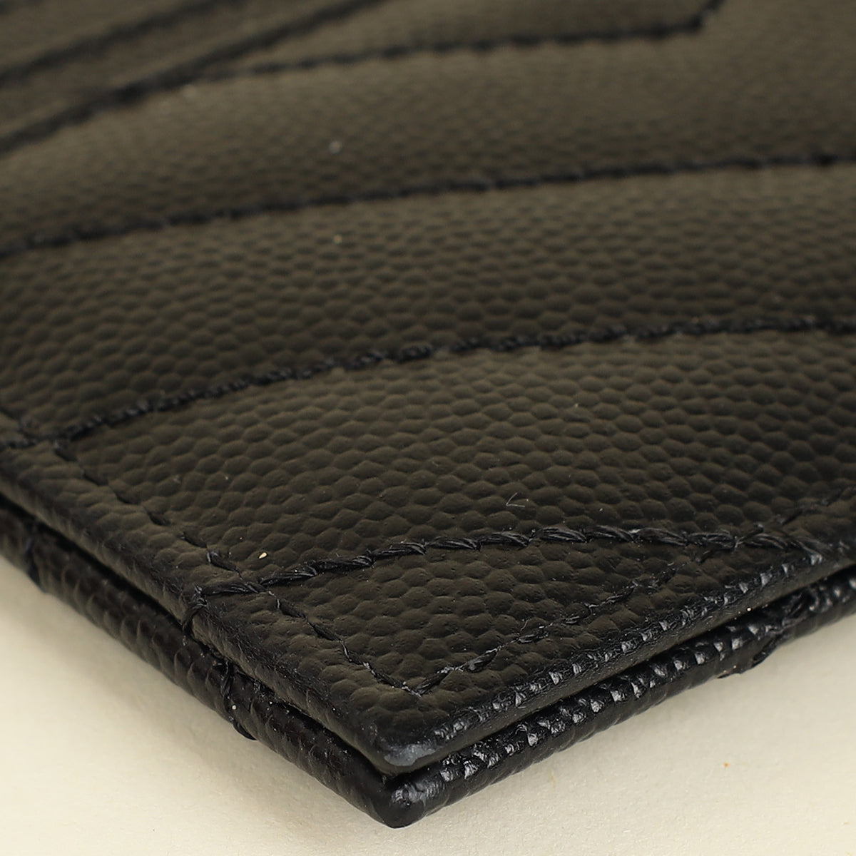 YSL Black Cassandre Matelasse Card Case