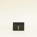 YSL Black Cassandre Matelasse Card Case