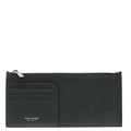 YSL Black Zip Pouch Card Holder