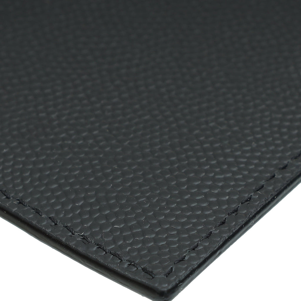 YSL Black Zip Pouch Card Holder