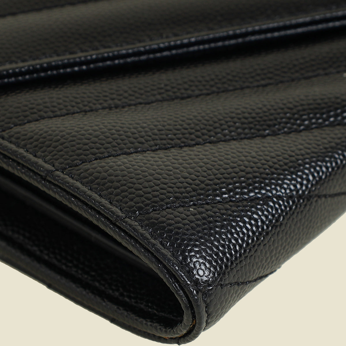 YSL Black Cassandre Large Flap Wallet
