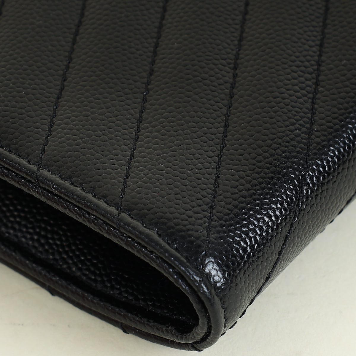 YSL Black Cassandre Large Flap Wallet
