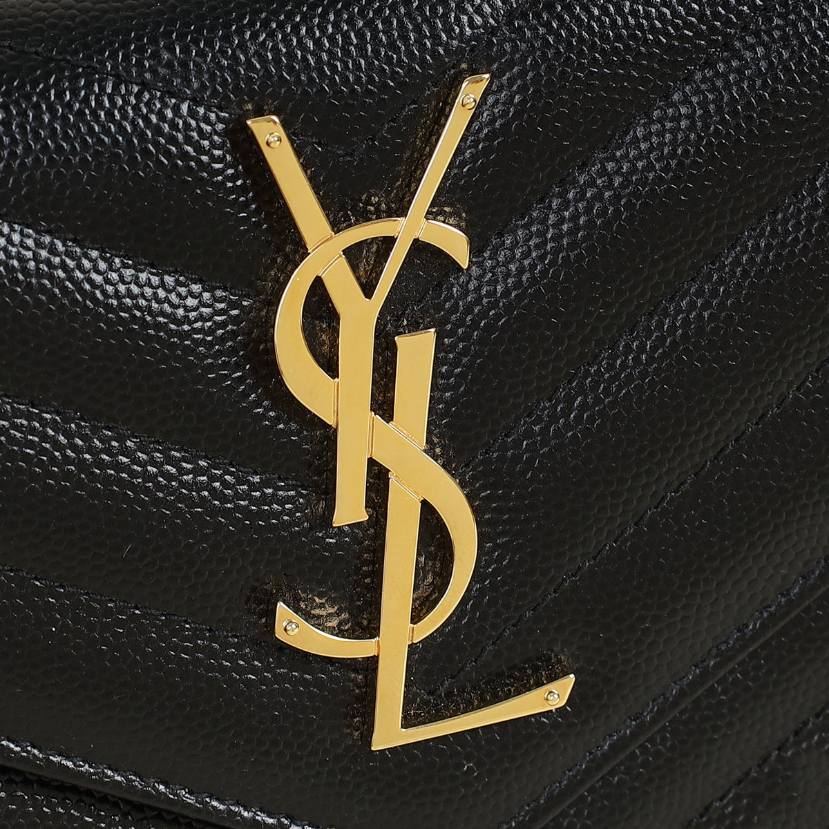 YSL Black Cassandre Large Flap Wallet