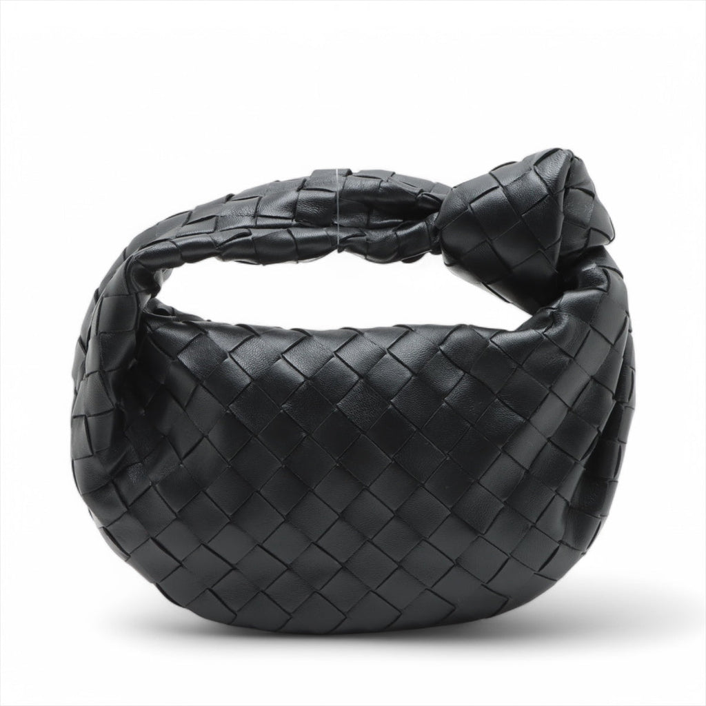 Bottega Veneta Black Intrecciato Leather Mini Jodie [Clearance Sale]