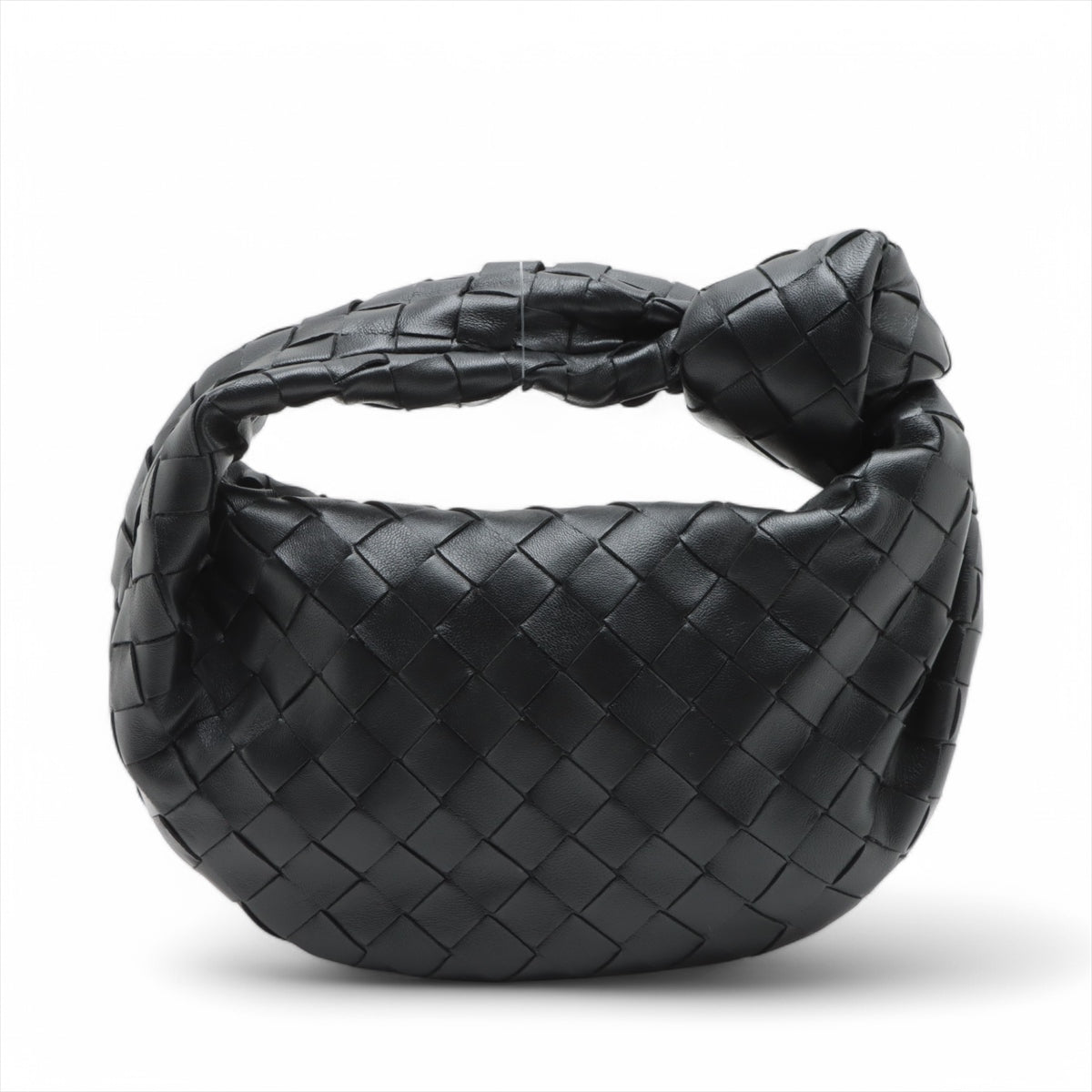 Bottega Veneta Black Intrecciato Leather Mini Jodie [Clearance Sale]