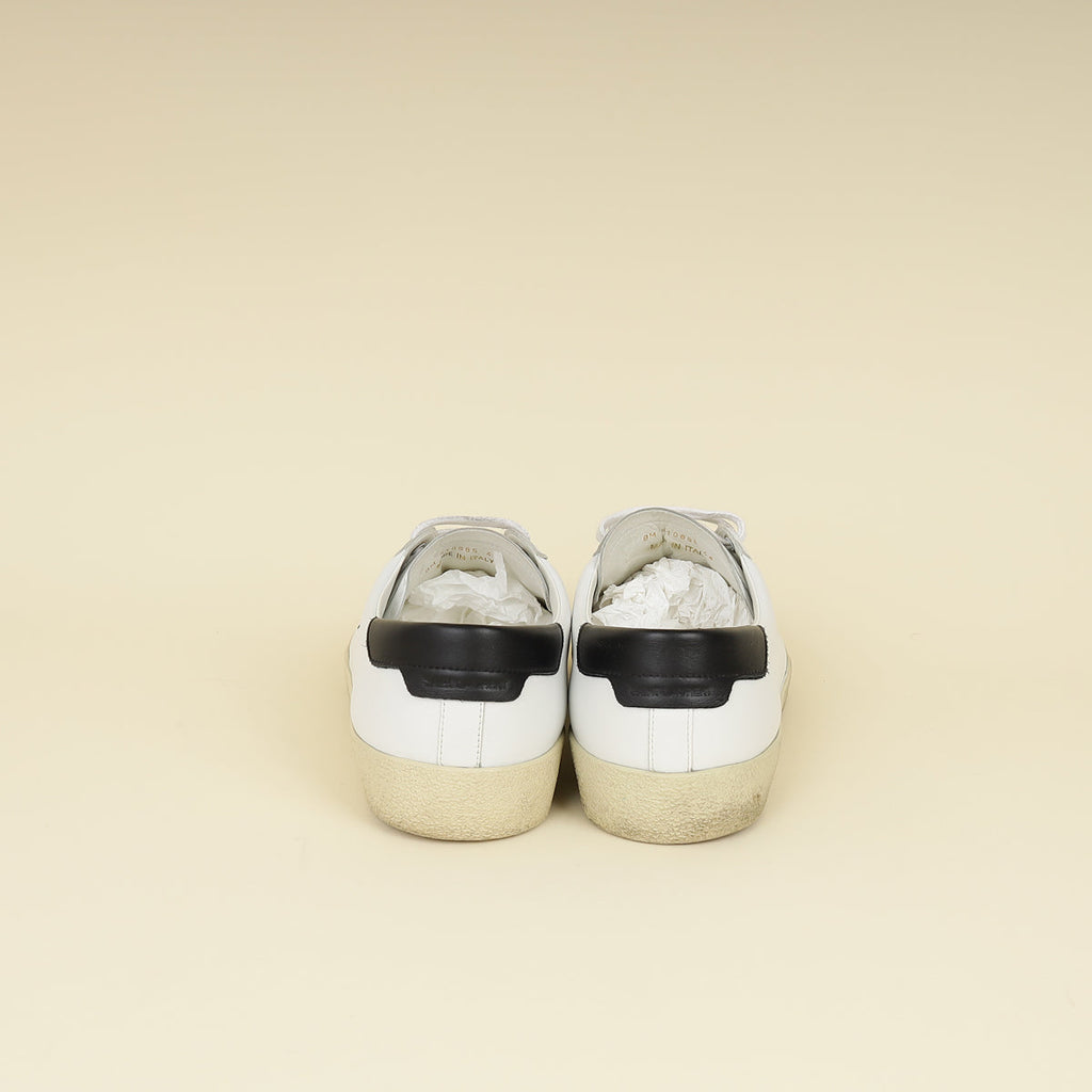 YSL Bicolor Court Classic sl/06 Embroidered Sneaker 44