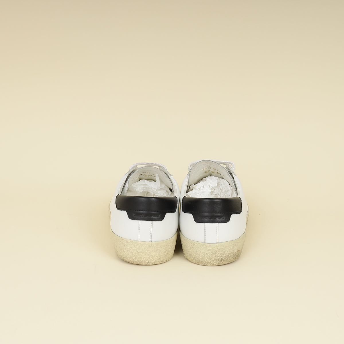 YSL Bicolor Court Classic sl/06 Embroidered Sneaker 44