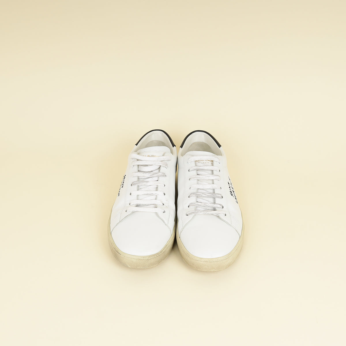YSL Bicolor Court Classic sl/06 Embroidered Sneaker 44