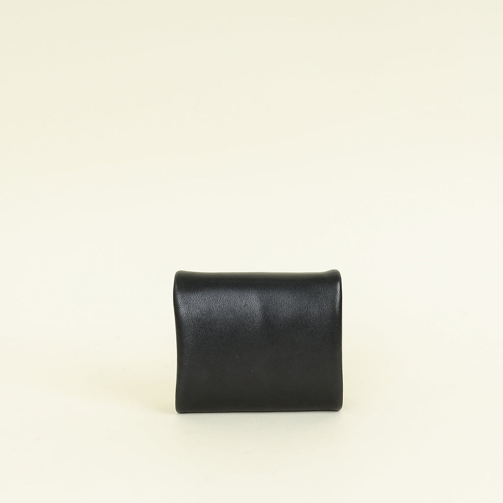 YSL Black Calypso Compact Wallet