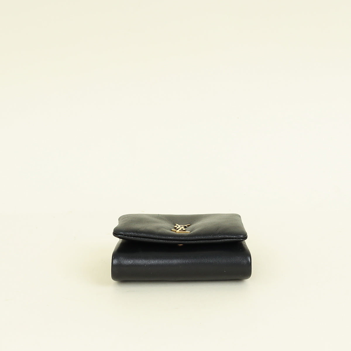 YSL Black Calypso Compact Wallet