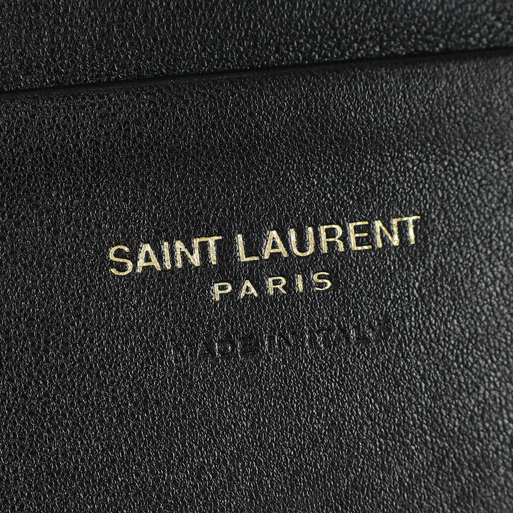 YSL Black Calypso Compact Wallet